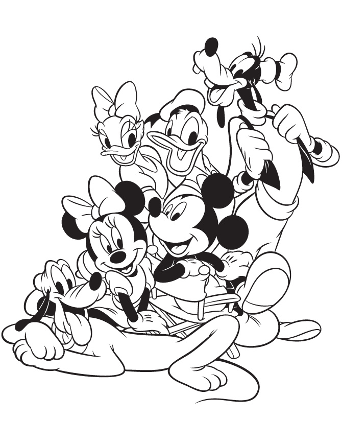 Mickey Mouse Coloriage Bestof Photos Mickey Mouse and Friends Coloring Pages