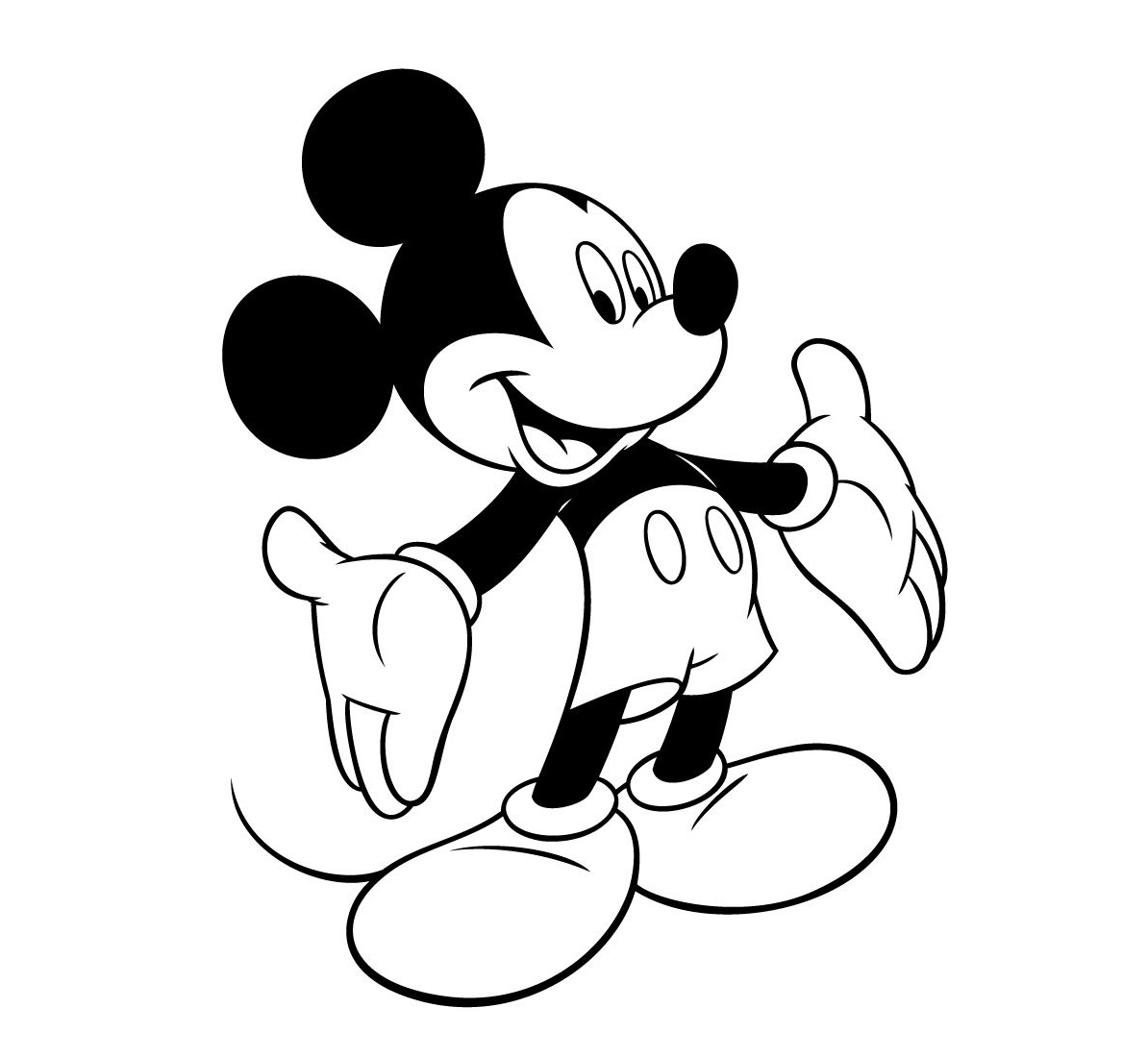 Mickey Mouse Coloriage Impressionnant Photos Coloriage à Imprimer Personnages Célèbres Walt Disney