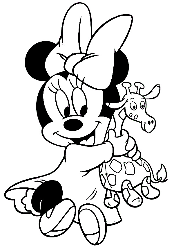 Mini Coloriage Cool Photographie Coloriage Minnie Et Dessin Minnie à Imprimer Avec Mickey…