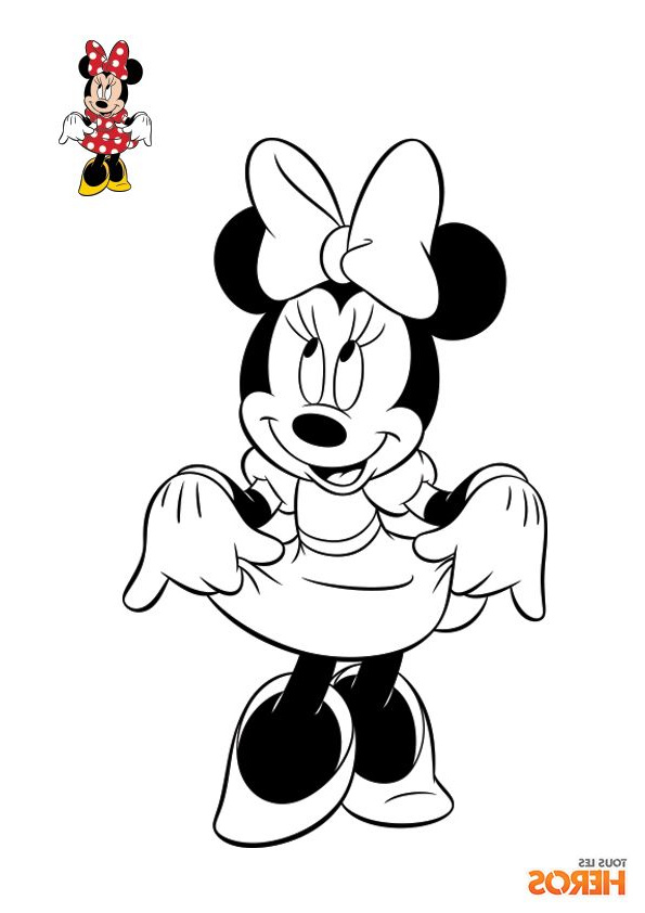 Minnie Mouse Dessin Beau Image Coloriez Minnie Le Personnage Le Plus Girly De Disney
