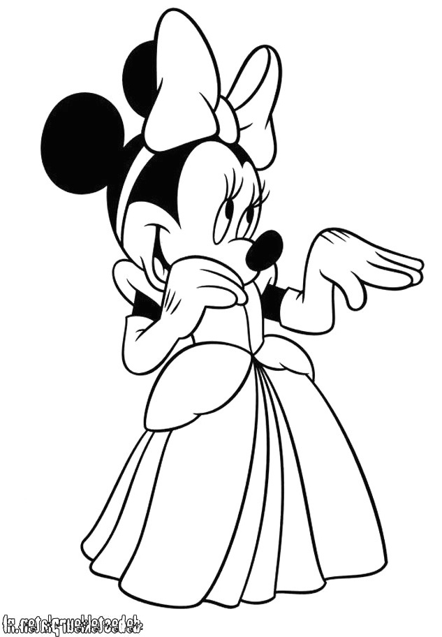 Minnie Mouse Dessin Impressionnant Collection Dessin De Minnie En Couleur Gallery Avec Personnages