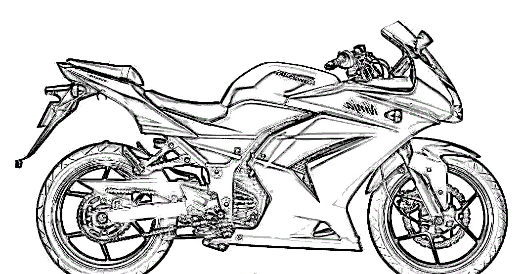 Moto Cross Dessin Nouveau Photos Dessins Et Coloriages Page De Coloriage Grand format à