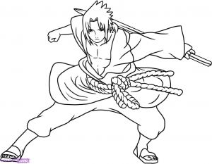 Naruto Dessin Noir Et Blanc Beau Photos Coloriage De Naruto A Imprimer Et Colorier