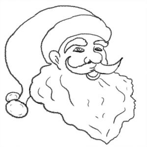 Père Noël à Colorier Impressionnant Photos Père Noël Coloriage Du Visage Père Noël à Imprimer Et