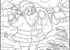 Père Noel A Colorier Nouveau Photos Dessin à Imprimer Le Père Noël Dans Un Paysage D Hiver