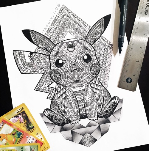 Pikachu Mandala Bestof Galerie Zentangle On Tumblr