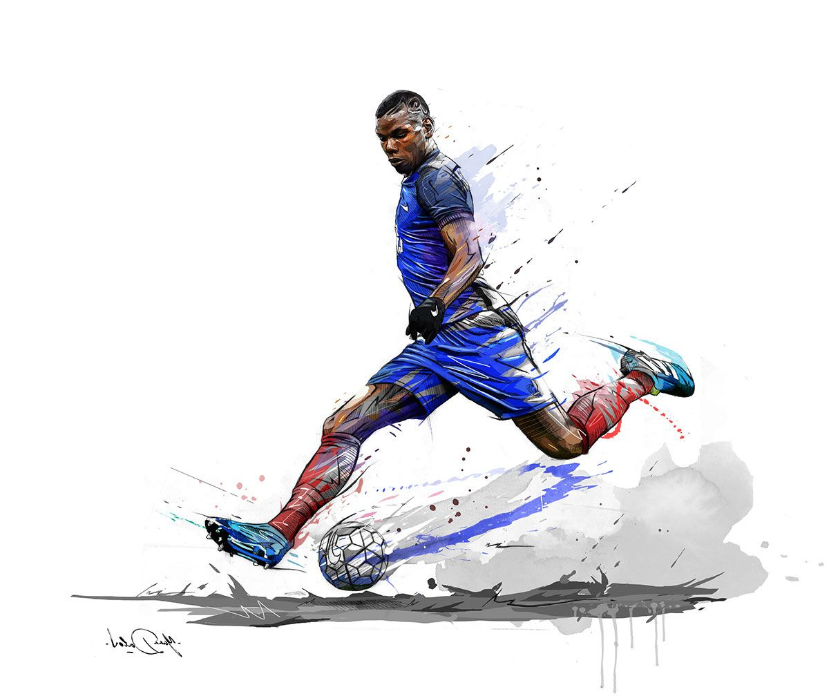 Pogba Dessin Beau Galerie Two Illustrations Of Paul Pogba Superstar Of French soccer