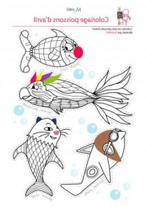 Poisson Avril Dessin Impressionnant Collection Coloriage 4 Poissons D Avril Momes