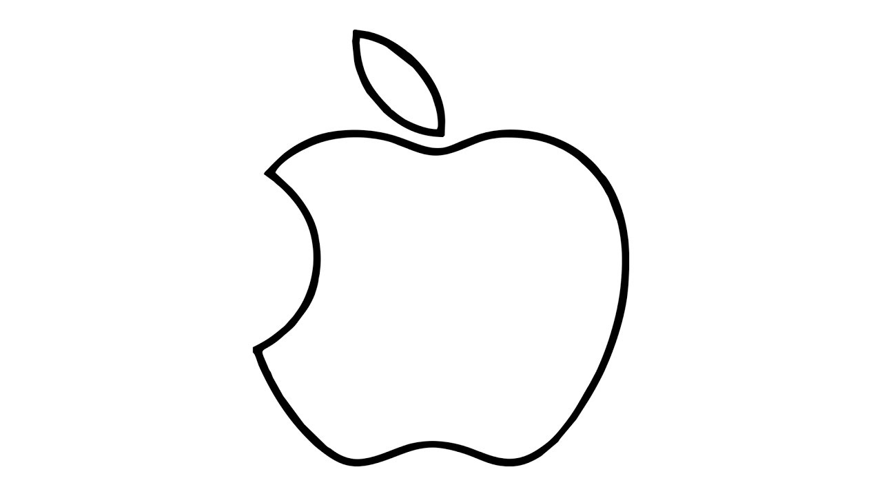 Pomme Dessin Facile Élégant Photos Ment Dessiner Le Logo Apple Symbole Emblème