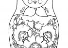 Poupee Russe Dessin Beau Stock Free Russian Doll Coloring Page From Pages