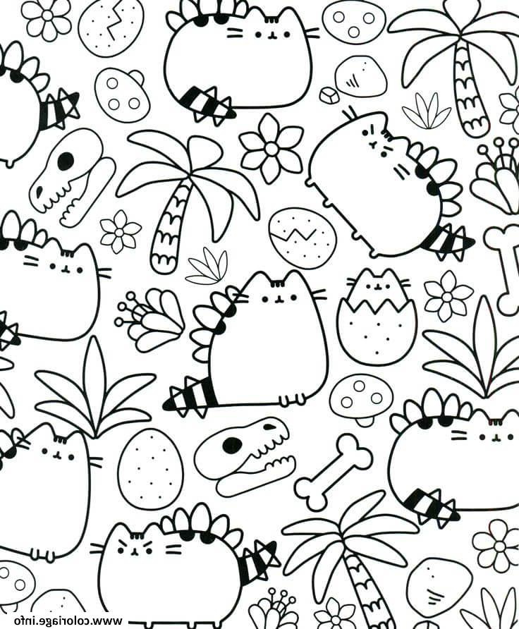 Pusheen Coloriage Inspirant Photos Coloriage Pusheen therapy for Adults Jecolorie
