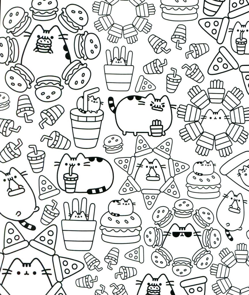 Pusheen Coloriage Luxe Photos Pusheen Coloring Book Pusheen Pusheen the ...