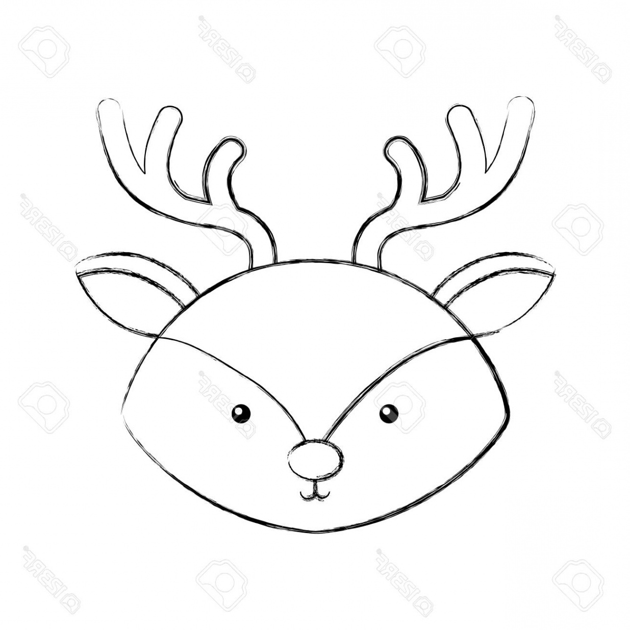 Renne Animal Dessin Luxe Galerie Coloriage Renne Caribou