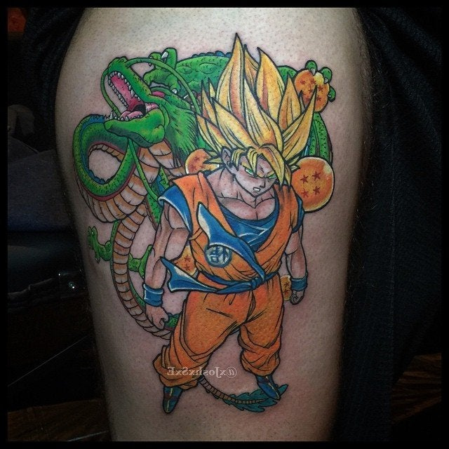 Shenron Dessin Nouveau Photos Awesome Goku &amp; Shenron Dbz Tattoo I Just Got today Done