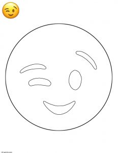 Smiley iPhone A Imprimer Cool Galerie Coloriage Emoji Wink Smiley Dessin
