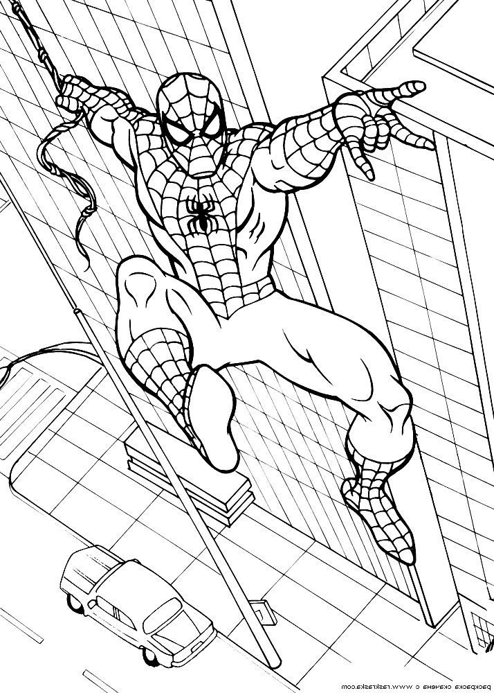 Spider Man Coloriage Beau Images Spiderman Coloring Pages Line Coloring Home