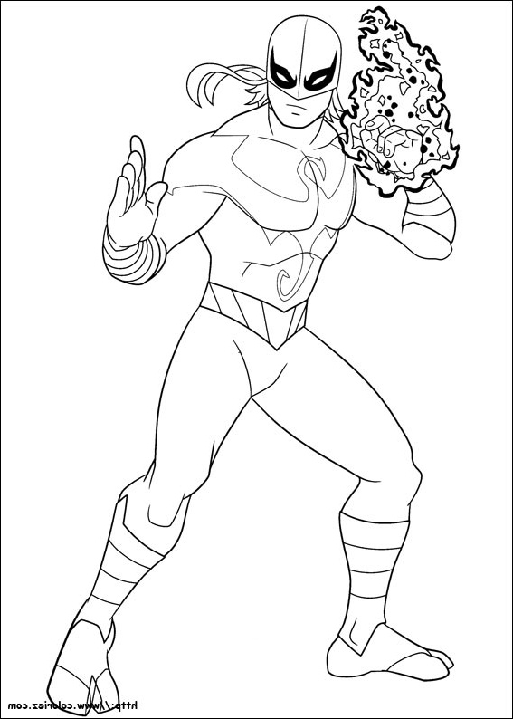 Spider Man Coloriage Impressionnant Stock Iron Fist Ultimate Spider Man Coloring Pages Coloring Pages