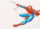 Spider Man En Dessin Cool Image Dessiner Spiderman Pour Un Coloriage Aux Feutres Et Aux