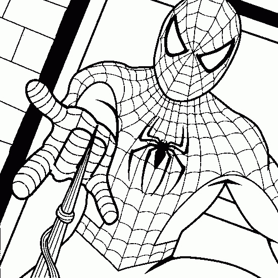 Spiderman à Colorier Cool Images Coloriage De Spiderman Coloriages De Spiderman à Imprimer