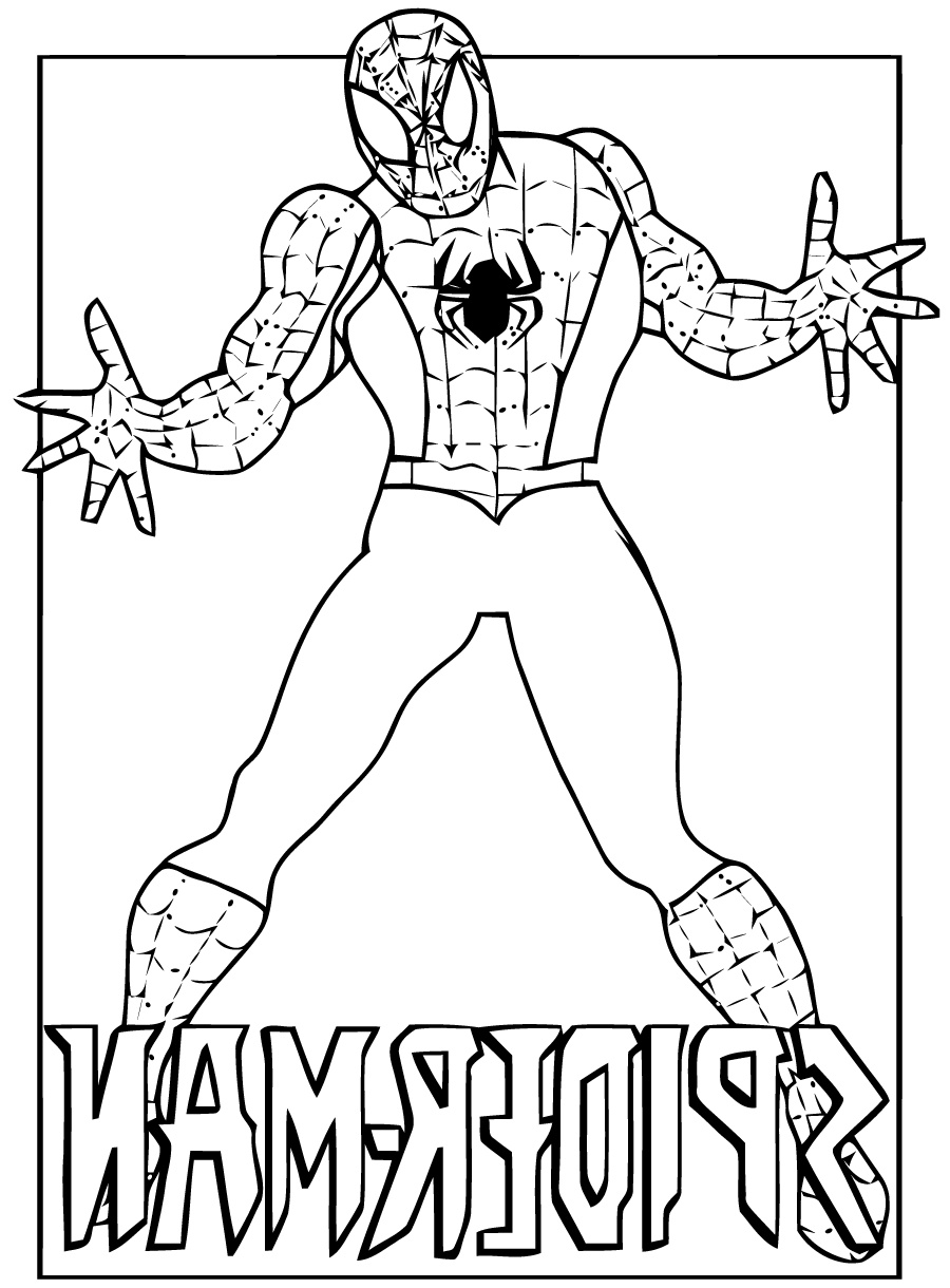 Spiderman A Imprimer Beau Photos Spiderman 67 Super Héros – Coloriages à Imprimer