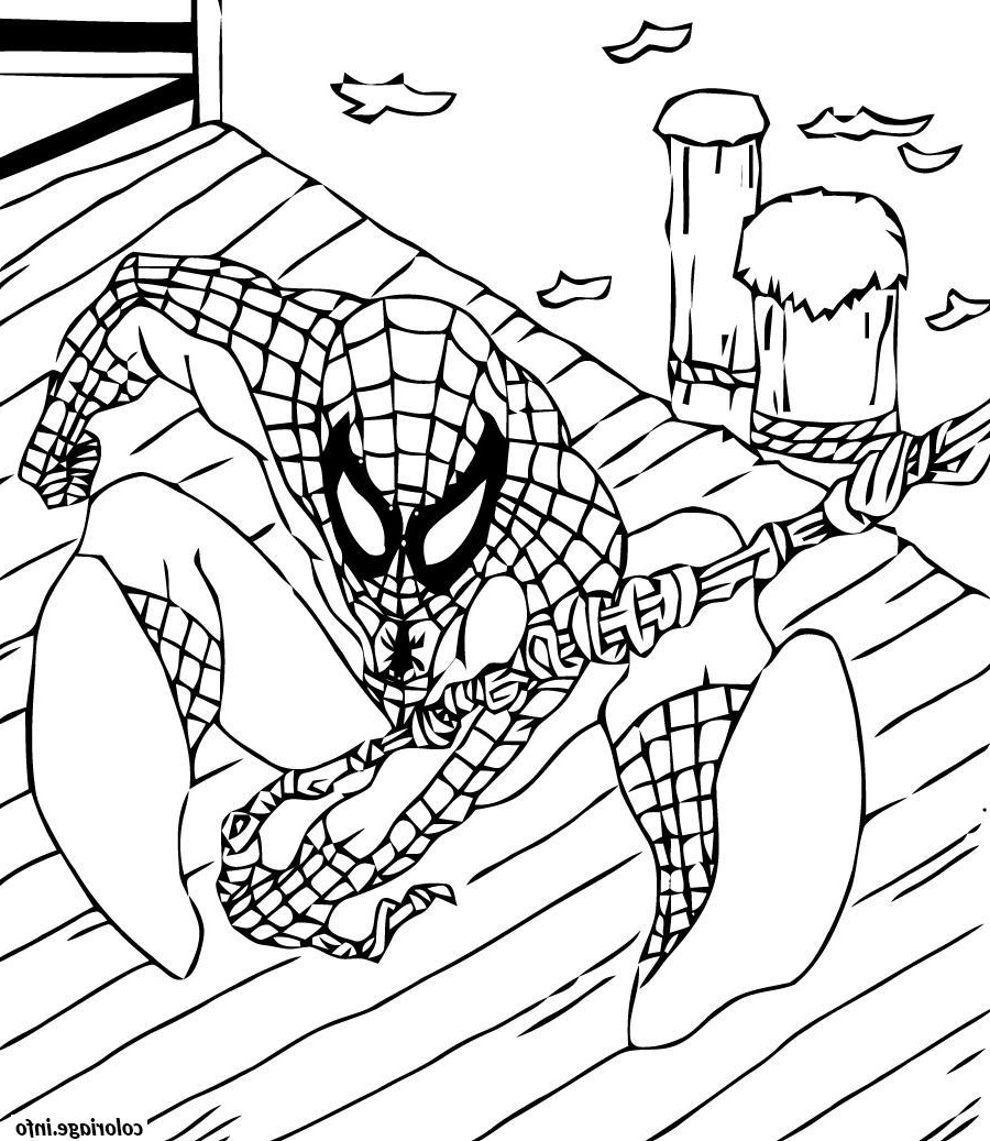 Spiderman A Imprimer Luxe Collection Coloriage Spiderman 26 Dessin