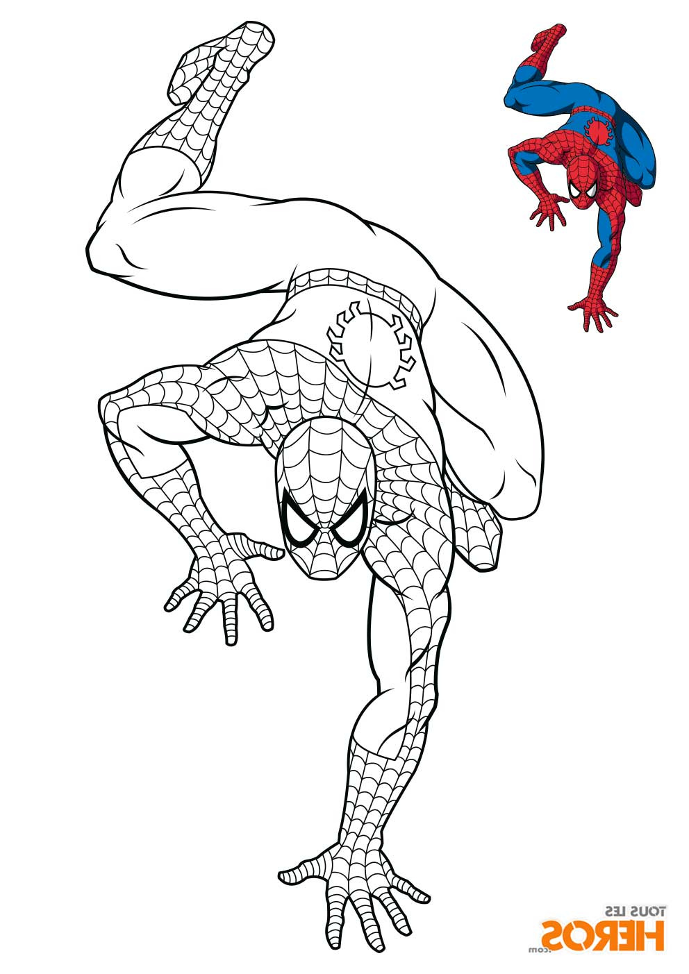 Spiderman Coloriage à Imprimer Beau Stock Coloriages Spiderman Gratuits Sur Le Blog De tous Les Héros