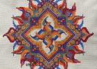 Stitch Mandala Beau Stock Counted Cross Stitch Pattern Mandala “fire” for Dmc