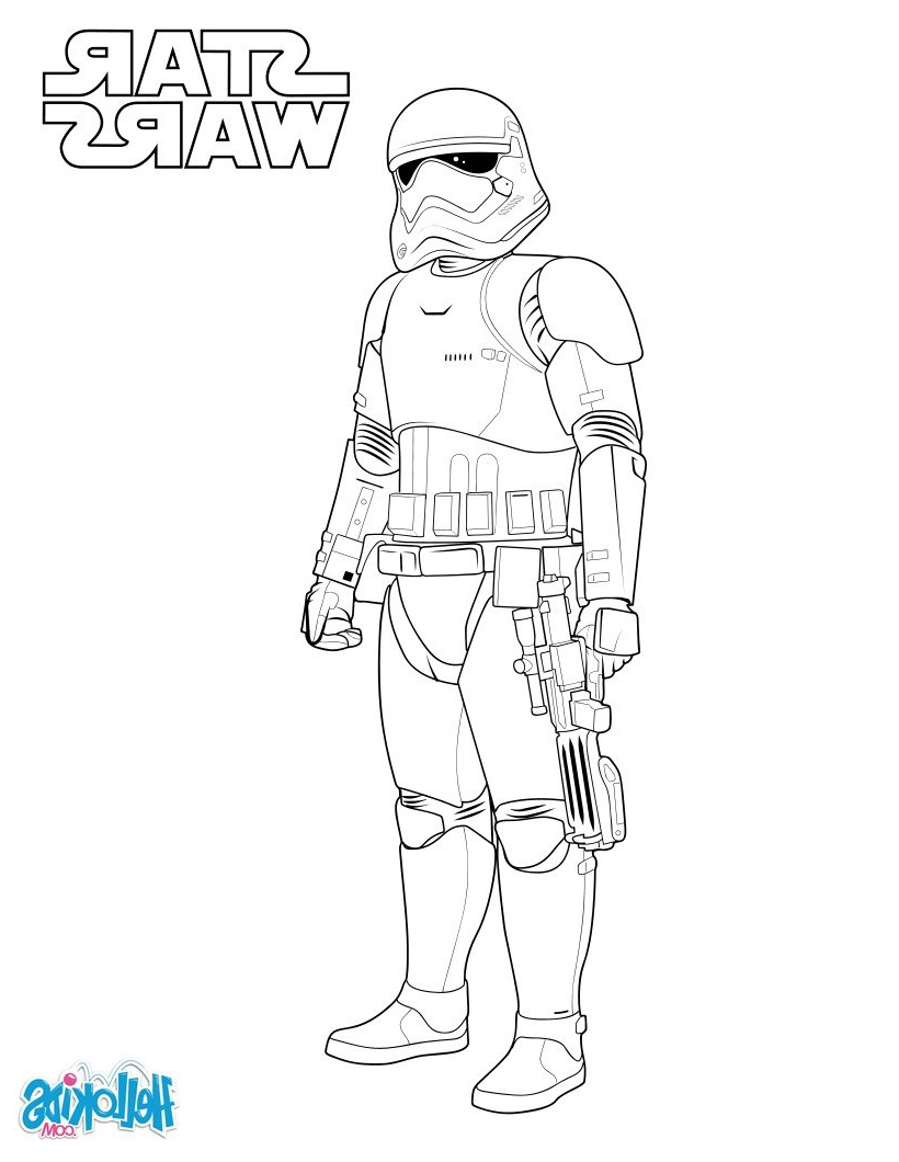 Stormtrooper Coloriage Beau Photos First order Stormtrooper Coloring Pages Hellokids