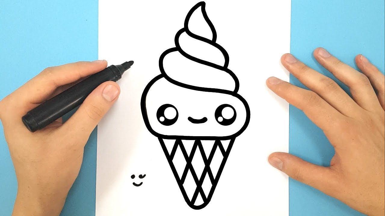 Summer Dessin Luxe Galerie Ment Dessiner Une Glace Italienne Kawaii