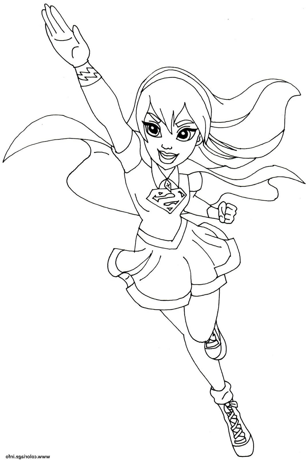Super Girl Dessin Beau Photographie Coloriage Supergirl Dc Super Hero Girls Jecolorie
