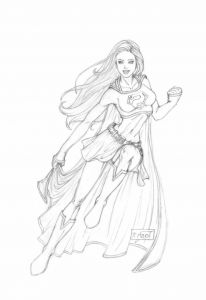 Super Girl Dessin Beau Photos Supergirl Sketch by Tashotooleviantart On