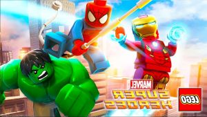 Super Hero A Colorier Cool Collection Lego Marvel Spiderman Iron Man Hulk Super Herós Jeux