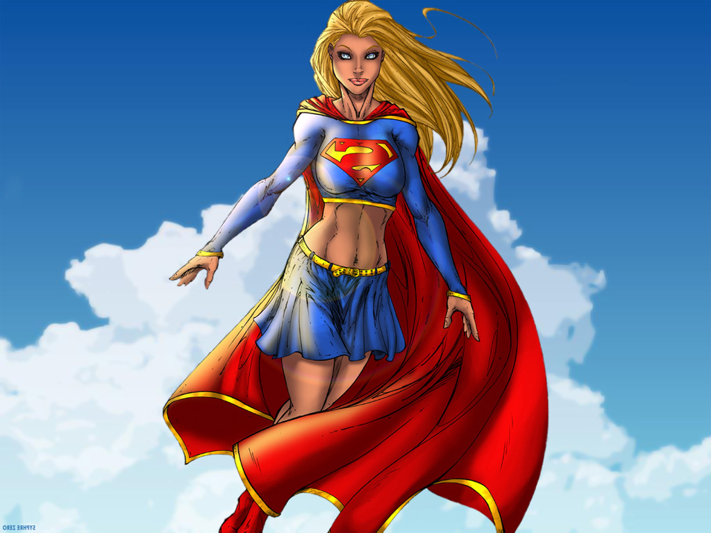 Supergirl Dessin Beau Image Superwoman Wallpaper Wallpapersafari