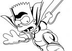 Superhero Dessin Luxe Images Coloriage Bart Simpson Super Hero Dessin