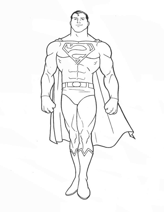 Superman à Colorier Bestof Image Coloriage Superman Les Beaux Dessins De Super Héros à