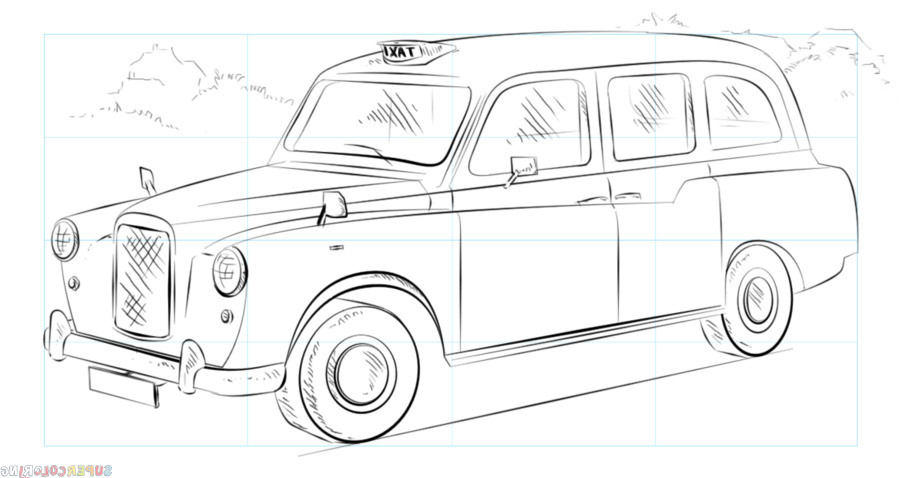 Taxi Dessin Luxe Stock How to Draw A London Taxi Cab