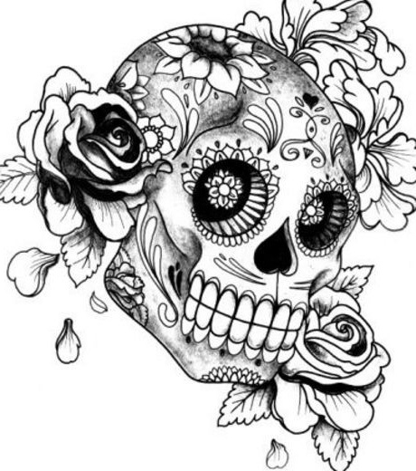 Tete De Mort A Colorier Nouveau Image Coloriage Tête De Mort Mexicaine Fille Dessin Gratuit à