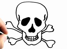 Tete De Mort Pirate Dessin Unique Galerie Apprends À Dessiner Pas À Pas Une Tete De Mort Tutoriel