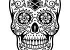 Tete De Squelette Dessin Unique Images Coloriage Crâne En Sucre Mexicain Cœur Et Fleurs
