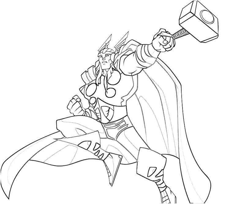 Thor Coloriage Bestof Photos Marvel Coloring Page Coloring Home