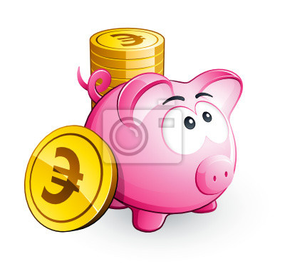 Tirelire Cochon Dessin Nouveau Photos Tableau Cochon Tirelire Et économies Euro • Posters Et