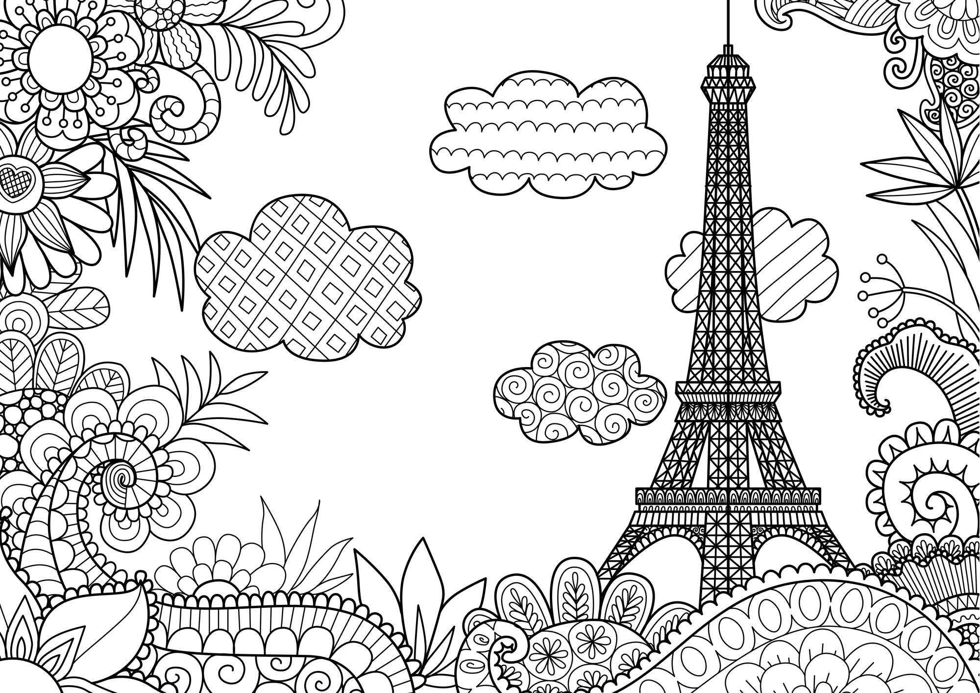 Tour Eiffel Coloriage Cool Galerie Coloriage à Imprimer La tour Eiffel