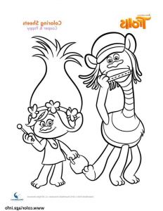 Trolls Coloriage Bestof Images Coloriage Cooper and Poppy Trolls Dessin