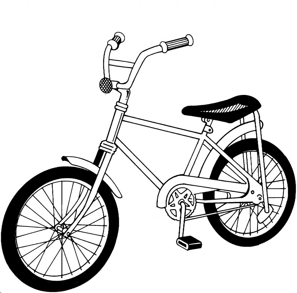  V lo  Enfant Dessin  Beau Photos Fahrrad 2 Ausmalbild 