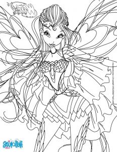 Winx Coloriage Beau Stock Coloriages Bloom Transformation Bloomix Fr Hellokids
