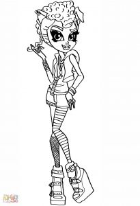 Wolf Dessin Beau Photographie Coloriage Monster High Howleen Wolf
