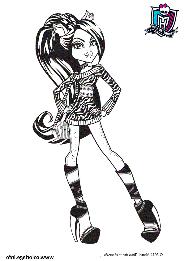 Wolf Dessin Impressionnant Stock Coloriage Monster High Clawdeen Wolf Cheveux attaches Dessin