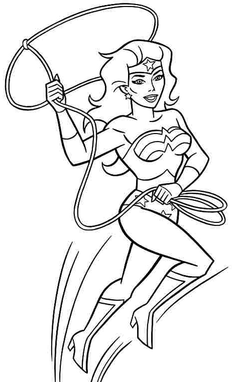 Wonder Woman Coloriage Élégant Stock Wonder Woman 87 Super Héros – Coloriages à Imprimer