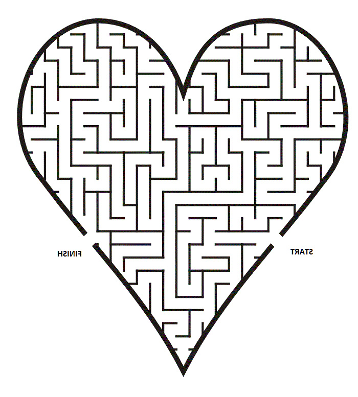 Dessin De Labyrinthe Bestof Photos Heart Maze