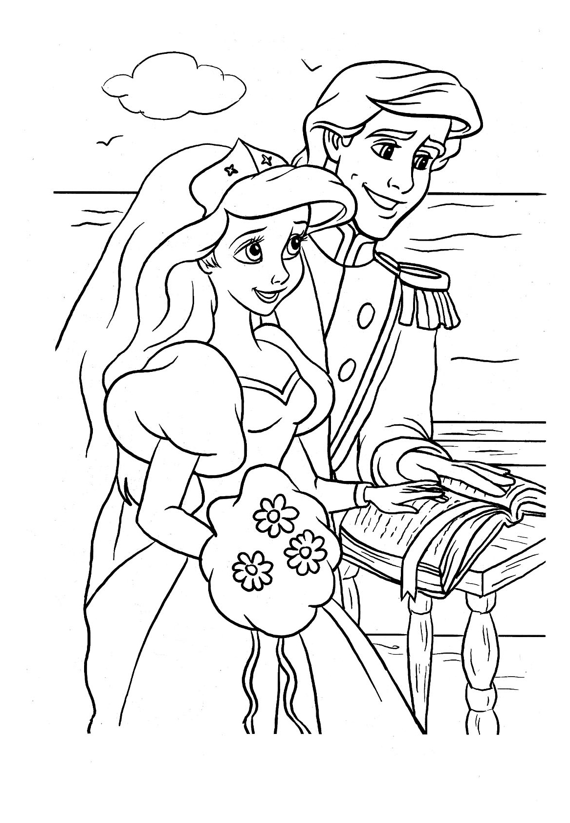 Coloriage Ariel Cool Image Prince Eric Little Mermaid Coloring Pages Sketch Coloring Page